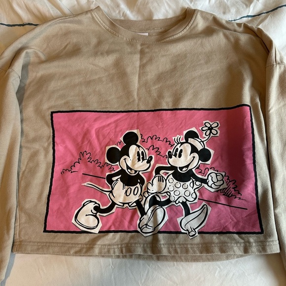 Disney Mickey & Minnie Cropped Sweatshirt - Picture 5 of 5